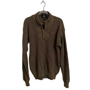 Red Head heavy knit sweater size XL olive green cotton